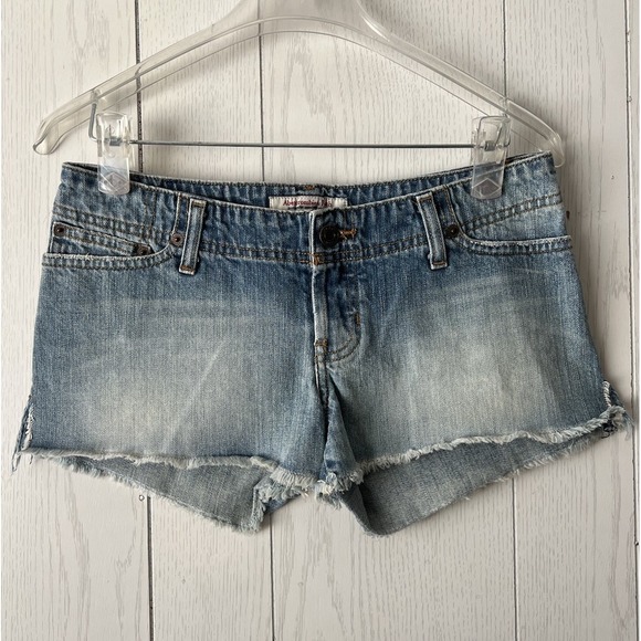 Abercrombie & Fitch Pants - Vtg Y2K Abercrombie & Fitch Women's Low Rise Blue Jean Denim Mini Shorts Size 2